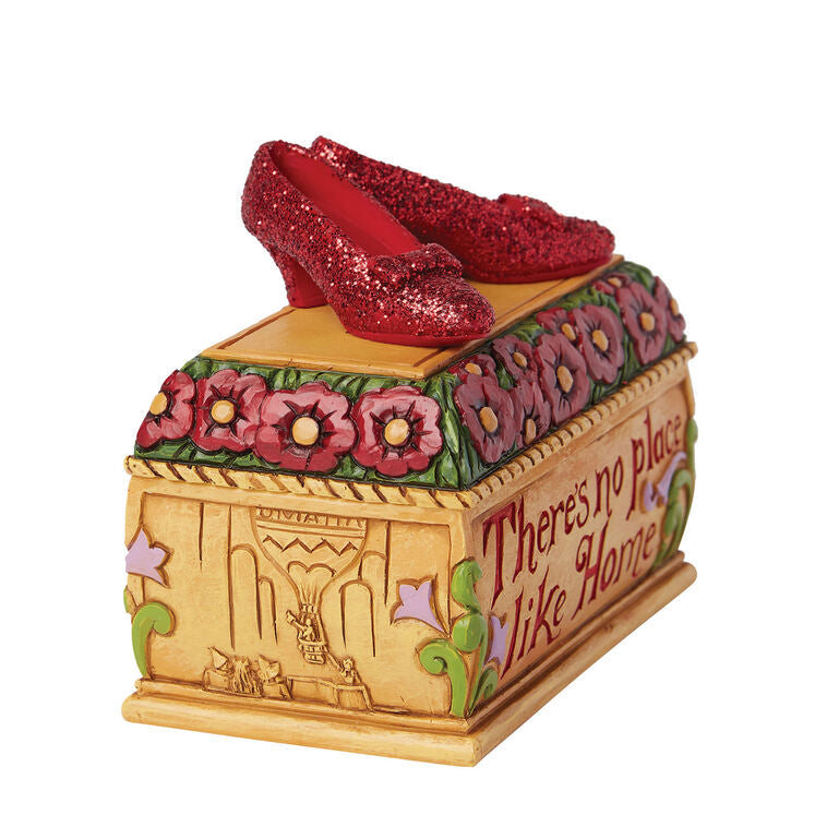 Enesco Jim Shore The Wizard Of Oz Ruby Slippers Trinket Box, 3.5"
